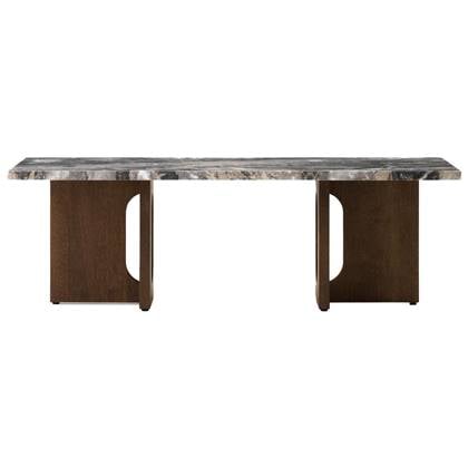Audo Copenhagen Androgyne salontafel 120x45 donker eiken, Grey Galaxy Bruin