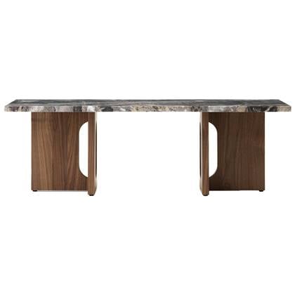 Audo Copenhagen Androgyne salontafel 120x45 walnoot, Grey Galaxy Bruin
