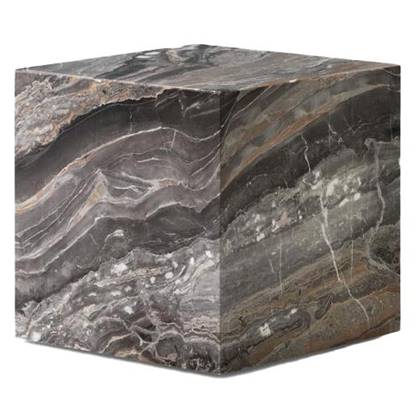 Audo Copenhagen Plinth Cubic bijzettafel 40x40 Grey Galaxy Grijs