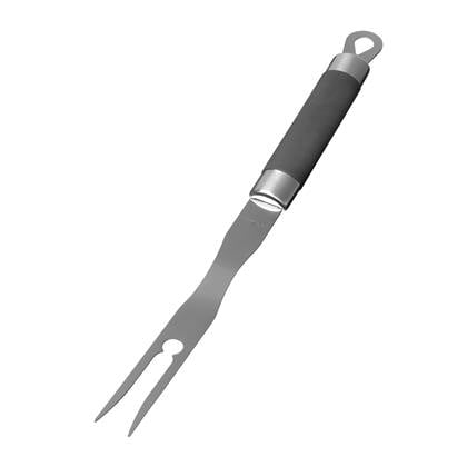 Patton Solid RVS Vleesvork met Softgrip Zilver