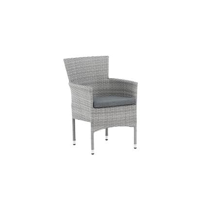 Fjôrd - Tuinstoel Grijs - Wicker - Malina - Set van 2