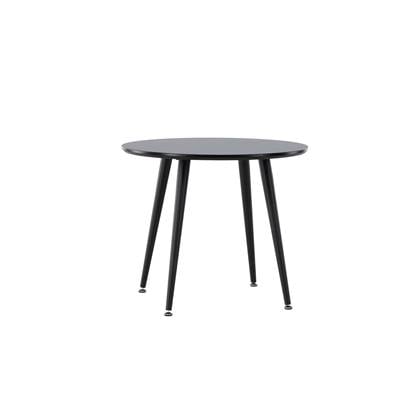 Fjôrd - Kindertafel Zwart Ø60cm - MDF - Plaza