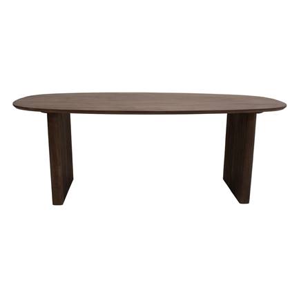 Giga Meubel - Eettafel Donker - 250x100x76cm - Aya Bruin