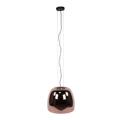 Giga Meubel - Hanglamp Koper Glas - 48x48x150cm - Drift