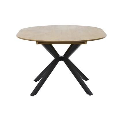 Giga Living - Eettafel Uitschuifbaar Eiken - Ø120-160x75cm - Cesura Bruin
