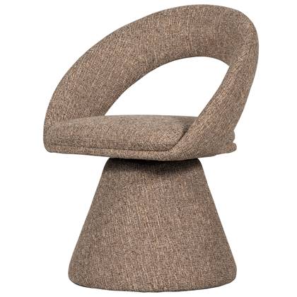 WOOOD Winter Draaibare Eetkamerstoel - Naturel Melange - 80x63x57 Bruin