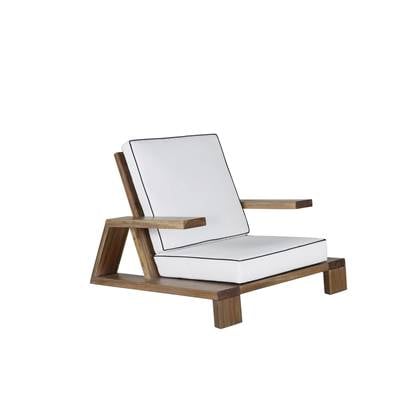 Fjôrd - Fauteuil Naturel|Off White - Acaciahout - Daria Bruin