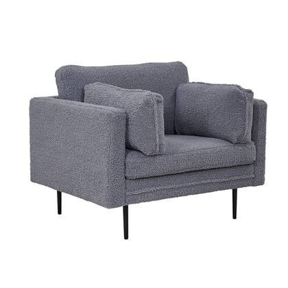 Fjôrd - Fauteuil Donker - Teddy - Boom Grijs