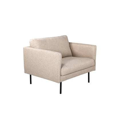 Fjôrd - Fauteuil Bruin - Stof - Zoom