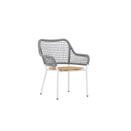 Fjôrd - Fauteuil Grijs|Teak - Teakhout - Amora