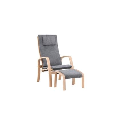 Fjôrd - Fauteuil Donker - Eiken Fineer - Grötö Grijs