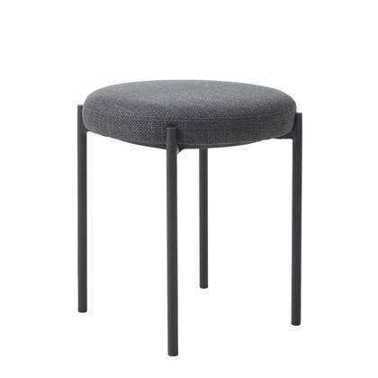 Giga Living - Poef Donker - 43,5x44x48cm - Pelican Grijs