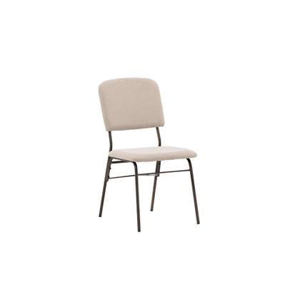 Fjôrd - Eetkamerstoel Beige|Bruin - Stof - Seda - Set van 2