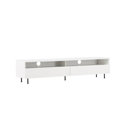 Fjôrd - Tv-meubel Wit - Melamine - Navarra Zwart