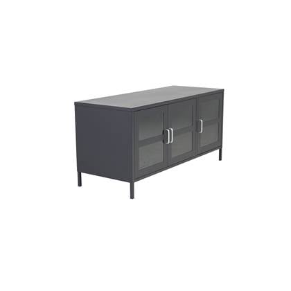 Fjôrd - Tv-meubel Zwart - 120cm - Acero
