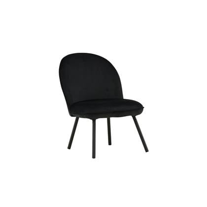 Fjôrd - Fauteuil Zwart - Velvet - Polar