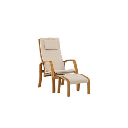 Fjôrd - Fauteuil Beige - Eiken Fineer - Grötö