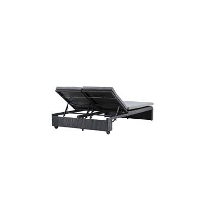Venture Home London Zonnebed 196 x 32 x 119 - Zwart