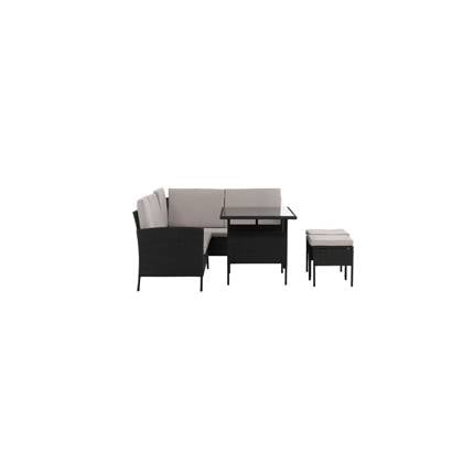 Venture Home Knock Hoekbankset - Zwart