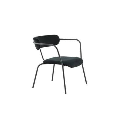 Fjôrd - Fauteuil Zwart - Velvet - Duffy