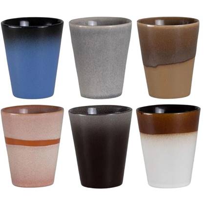 Studio Tavola Koffiekopjes Koffiebekers Earth 310 ml - 6 stuks
