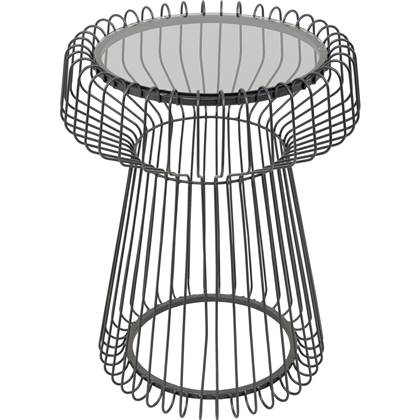 Bijzettafel Lisboa Ø38cm Kare Design Zwart