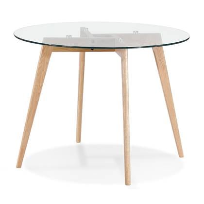 ALTEREGO ANGELA Kleine ronde eettafel - Transparant
