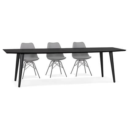 ALTEREGO CROKUS Uitschuifbare eettafel - Zwart