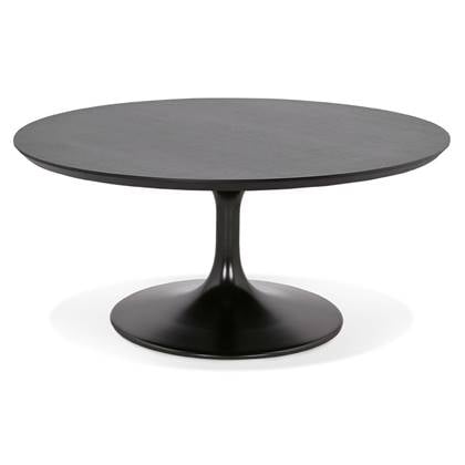 ALTEREGO BUSTER Ronde salontafel in de woonkamer - Zwart