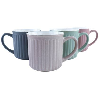 OTIX Koffiekopjes met Oor Set van 4 Koffietassen 250ml Theemok Aard...