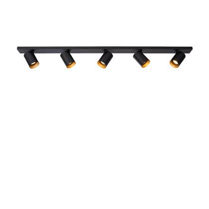 Atmooz Plafondlamp Nuo 5 - Zwart Goud Metaal - Opbouw Plafondspot