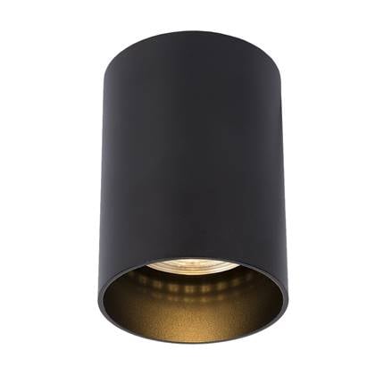 Atmooz Plafondlamp Nuo Fix - Zwart Metaal - Opbouw Plafondspot