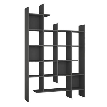 Calicosy - Boekenkast met 18 planken MANCO - H188 cm - Grijs