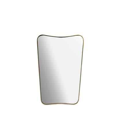 Sissy-Boy Kleine goudkleurige hangspiegel met brass omlijsting