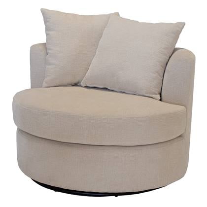 Giga Meubel - Fauteuil Beige Stof - Zithoogte 45cm - Thony Luxe
