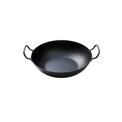 Skottsberg Wok Carbon Steel 24 cm Plaatstaal Zwart