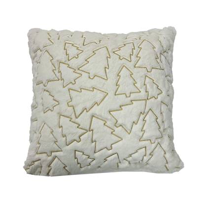 Pina - Kerst sierkussen - 45x45 cm, Wit
