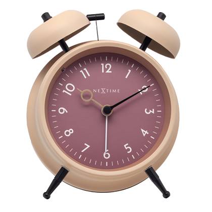 NeXtime  Tafelwekker 12 x 14 x 6cm-Metaal- Golden Hour