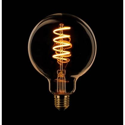 ETH Globe 95mm Filament spiraal LED 4w E27 240v 2200k dimbaar Goud