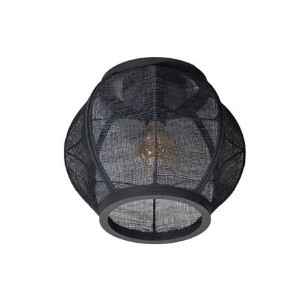 ETH Fabric Plafonniere black 30cm Zwart