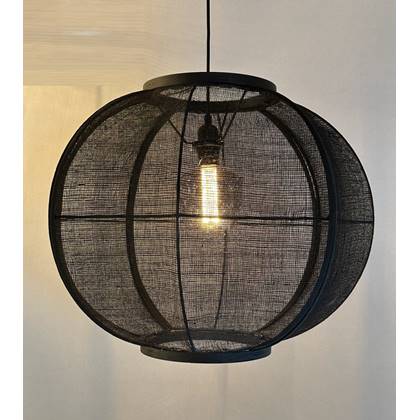 ETH Fabric Hanglamp black 68cm Zwart