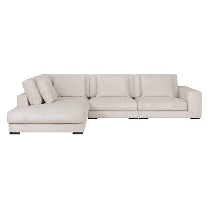 by fonQ Snug Hoekbank Links - Rib - Crème Beige
