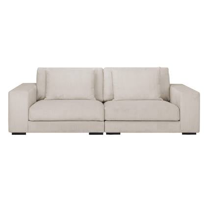 by fonQ Snug 3-zitsbank - Rib - Crème Beige