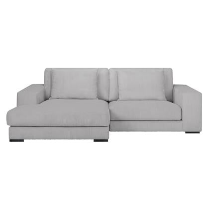 by fonQ Snug 2-zits Hoekbank met Chaise Longue Links - Licht Grijs