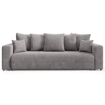 NADUVI Collection Slaapbank Laurel chenille met opbergruimte Grijs