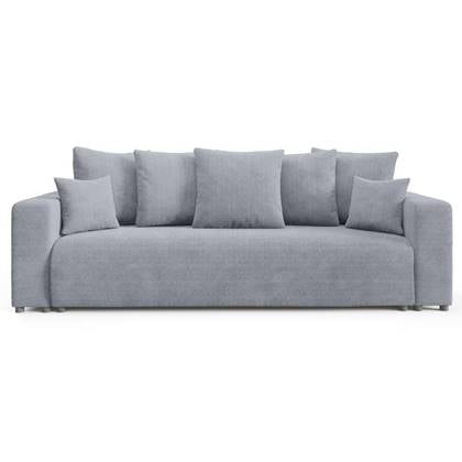 NADUVI Collection Slaapbank Laurel chenille met opbergruimte Grijs