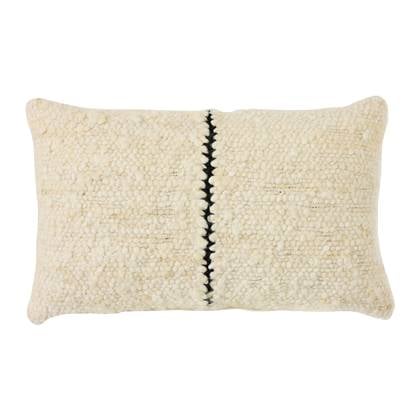 HKliving Natural Sierkussen 30 x 50 cm - Wool Striped