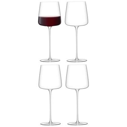 L.S.A. - Metropolitan Glas Grand Cru 680 ml Set van 4 Stuks Transparant