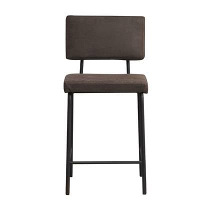 Bronx71 Industriële barkruk Espen antraciet eco-leer 64-77 cm