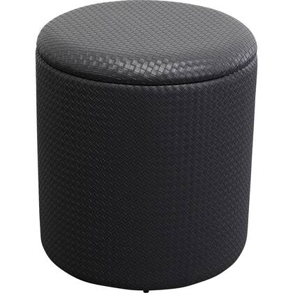 Kare Poef Venezia Storage Black 40cm